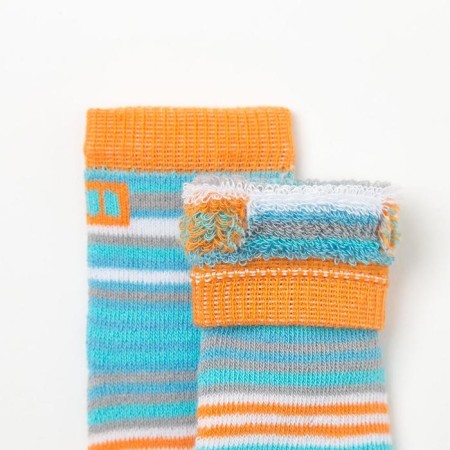 Noski children's terry, the color is light turquoise, size 7-8-1