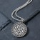 Kolovrat's pendant-amulet glory to the genus, color black silver, 50 cm