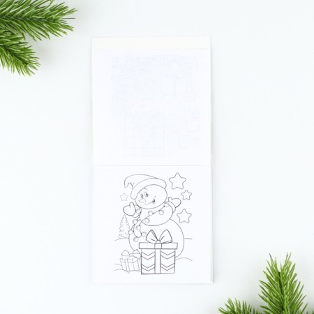 Gift New Year's set: notebook and wax crayons "You are the best"-5