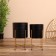 Kashpo on the stand "Space" metal (set 2 pcs), diameter 30 and 25 cm