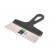Spatula SIBRTTS 85473, 8x8 mm tooth, stainless steel, plastic handle, 200 mm