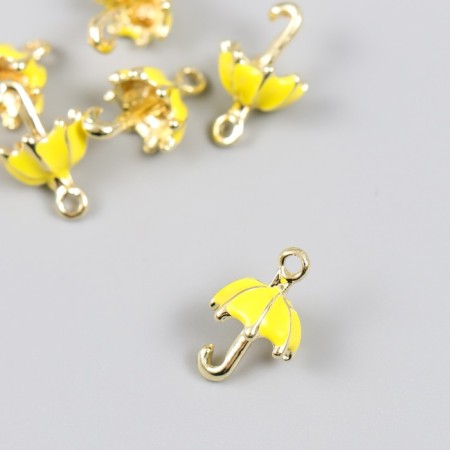 Decor for creativity metal, enamel "Umbrella" 1.1x1.8 cm