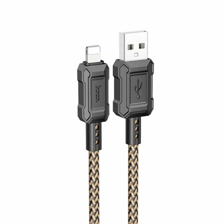 Hoco X94, Lightning cable - USB, 2.4 A, 1 m, data transfer, PVC, golden