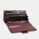 Women's wallet on magnets, burgundy color
