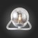 Wall lamp ST LUCE. SL1502.101.01. Legatezza. 1x5 W, G9, 4000K, 189 LM, 11.8x16.9 cm, chromium color