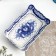 Rectangular tray, gzhel, porcelain, 26x15 cm