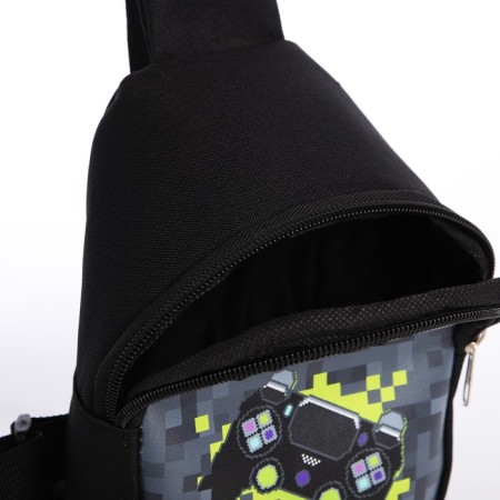 Children's bag for a boy over the shoulder "Joystick"-5
