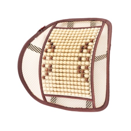 Orthopedic back on the seat with a massager, 40 × 40 cm, beige-3