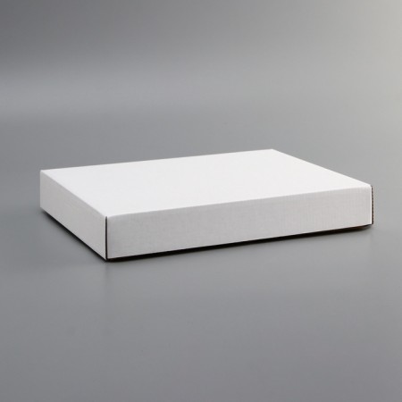 Box the team without print, the lid is a white window without a window 26 x 21.5 x 4 cm-1