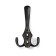 Hook furniture tundra TKT004, three -rod, black