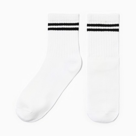 Male socks, white color, size 27