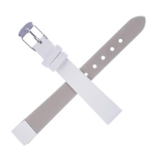 Solomon watch strap, 10 mm, eco-leather, L-17 cm, white