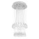 Lamp cascade "Brianna" 5xled chrome 40x40x83cm Bayerlux