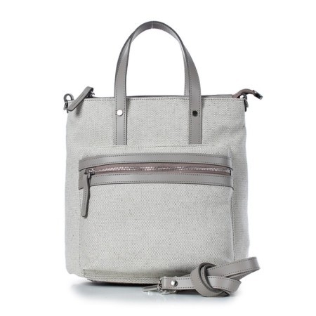 Female bag, textile material/genuine leather 280x295x140 cm, beige/Serbezh-1