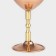 Copper glass, 250 ml, d = 7.5 cm, h = 15 cm, minting, brass leg, 1 variety