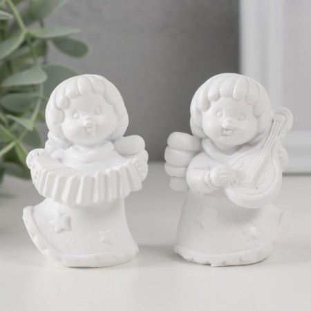 Polystone souvenir "Baby-Angelochka with a musical instrument" MIX 4x5x6.4 cm