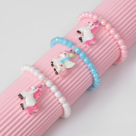 Bracelet Children's "Choselka" unicorn, color mix-2