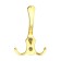 Hook furniture tundra TKT004, three -rod, gold