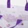 Household bag without fastening, purple color