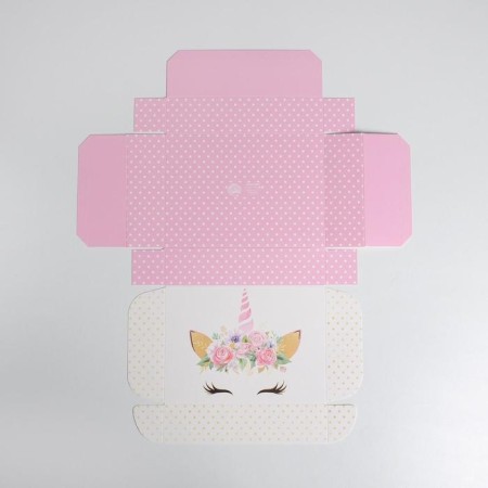 Gift folding box, packaging, “unicorn”, 21 x 15 x 5 cm-4