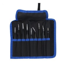 A set of tweezers for watching watches, 9 pcs, antistatic