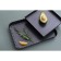 The form for baking the share "Jacqueline. A corrugated rectangle ”, 31 × 21 × 3 cm, a removable bottom, anti -stick coating, black color