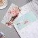 Money envelope "Happy Wedding Day!" pink flowers,