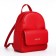 Women's backpack city, Textura, red color