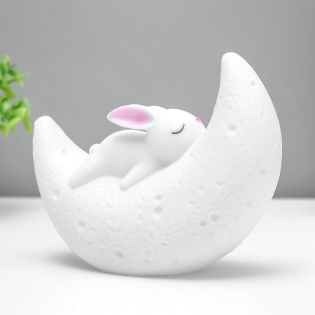 Nightmare "Bunny on the Moon" LED from batteries white 13.5x10 cm