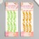 Sticker Plastic Rhinestones "Squares of different sizes" MIX 27.5x10 cm