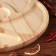 Menzhitsa wooden "Round", with a cutting board and a saucer, D-40 cm, an array of ash