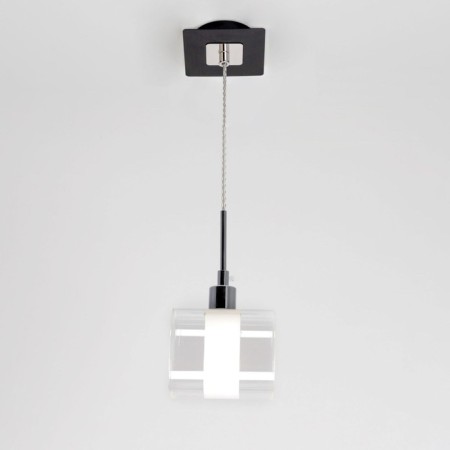 Suspended Citilux Virta CL139012, 12x10x25 cm, 1x60W, E14, gray color.-2