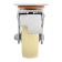 Wheel for transport trolleys rotary, d = 125, on the site, with a stop, covering pp
