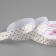 Satin tape with embossing "peas", 15 mm × 23 ± 1 m, white color No. 01