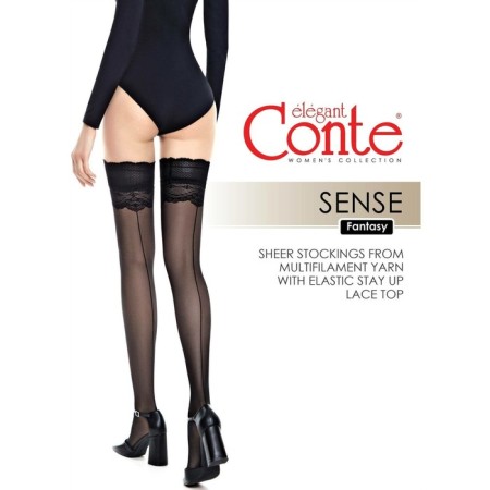 Female stockings Fantasy Sense, size 27-29, Nero color-4