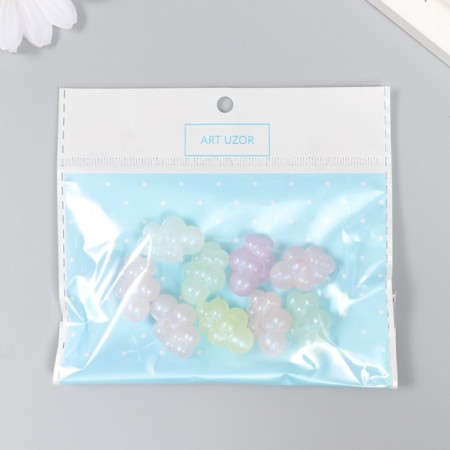 Beads for creativity plastic "Cloud. Shine" set of 20 g 2.3x1.7x1.2 cm-3
