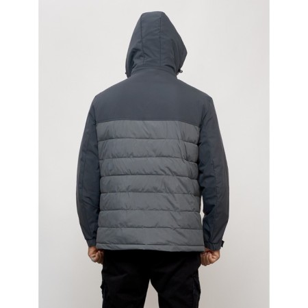 Male spring jacket, size 56, dark gray color-5