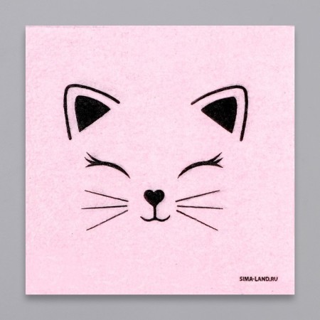 Napkins single -layer “cat”, 24 × 24 cm, in a set of 20 pcs.-1