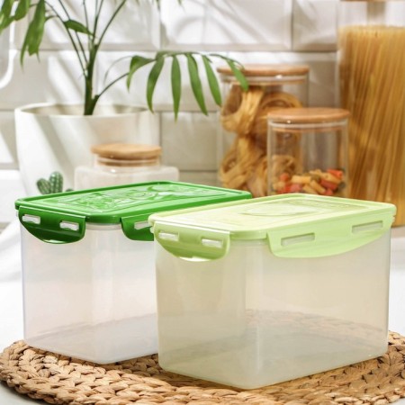 Food container Good & Good, 2.2 l, with a sealed lid, color mix-3