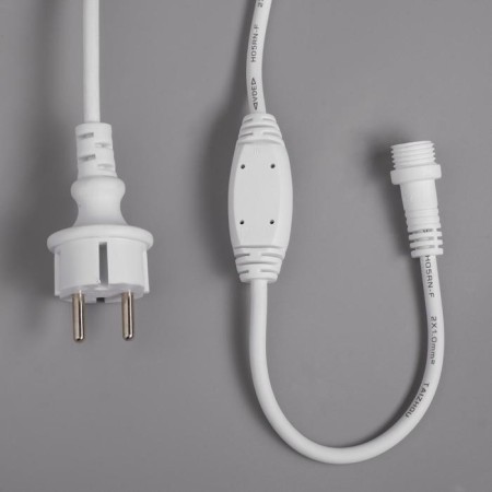 Garland "fringe" 3 x 0.6 m, IP65, UMS, white thread rubber, 160 LED, white glow, 220 V-4