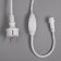 Garland "fringe" 3 x 0.6 m, IP65, UMS, white thread rubber, 160 LED, white glow, 220 V