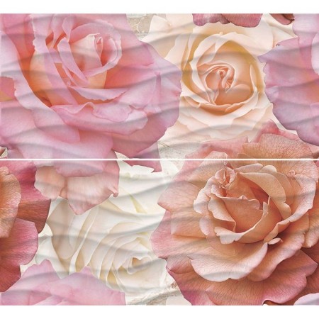 Panel WAVE WA2F452DT roses (set 2 pcs.), Multi -color, 400x440 mm