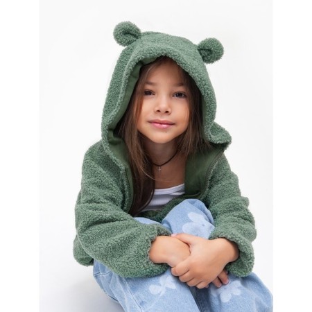 Children's sweatshirt Amarobaby Bear, height 98 cm, green color-23