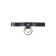Pecado BDSM chocker-sewer, ring in the ring, genuine leather, black