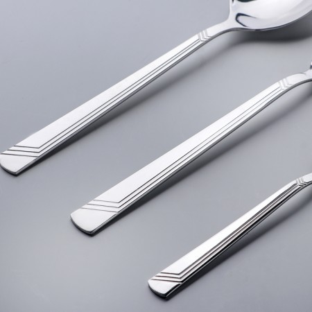 Set of table "Appetite", 18 items, in a cardboard box a showcase, silver color-1