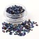 Decorative elements for the decor "stone", voluminous, blue color/holography