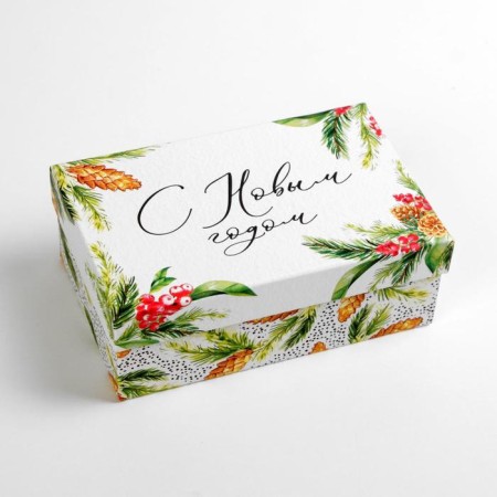 Gift Box "New Year's Forest", 15 x 9.5 x 5.5 cm, New Year-2