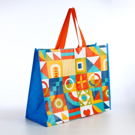 Household bag without fastening, colorful color