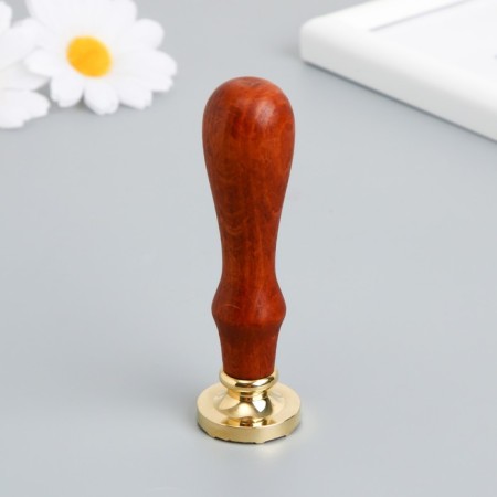 Printing for wax with a wooden handle "Citrus slices" 9x2.5x2.5 cm-2