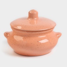 Borisovsky ceramics “Flamingo”, 500 ml, 13 × 19.5 cm, pink baking pot